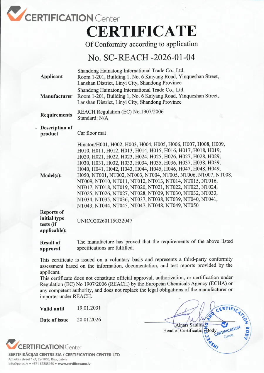 REACH Certification